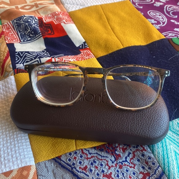 LaFont Interview 2051 52 Gray Glasses Frames Plastic Tortiseshell Made in France - Picture 3 of 16